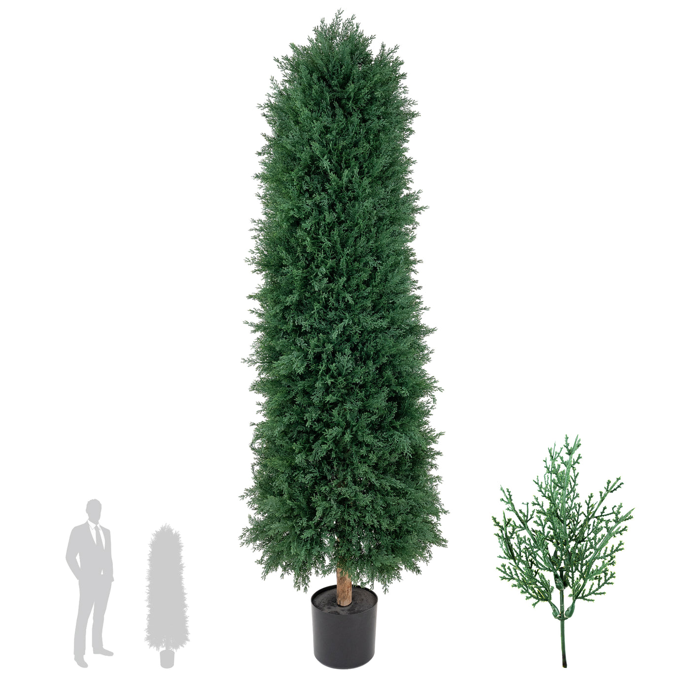 Conifer artificial Cypress D45xH155 cm cu 4680 frunze cu UV