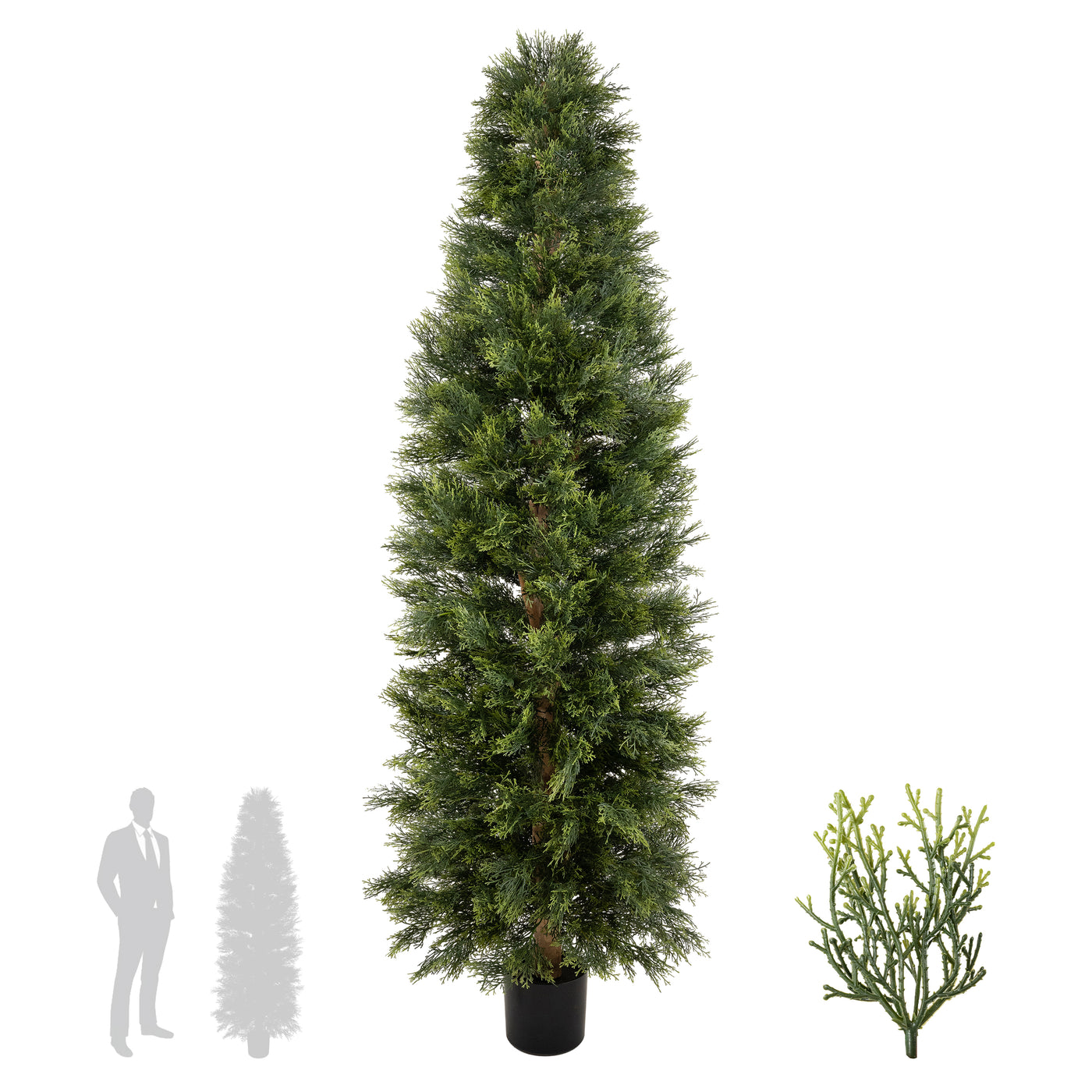 Conifer artificial H180cm Cypress cu 3800 frunze cu protectie UV