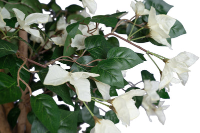 Copac artificial bougainvilea cu flori albe H120 cm