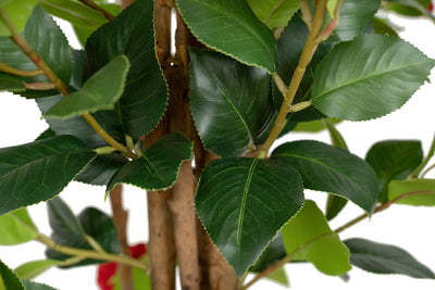 Copac artificial Camelia Japonica H150 cm cu 406 frunze si 56 flori rosii