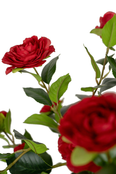Copac artificial Camelia Japonica H150 cm cu 406 frunze si 56 flori rosii