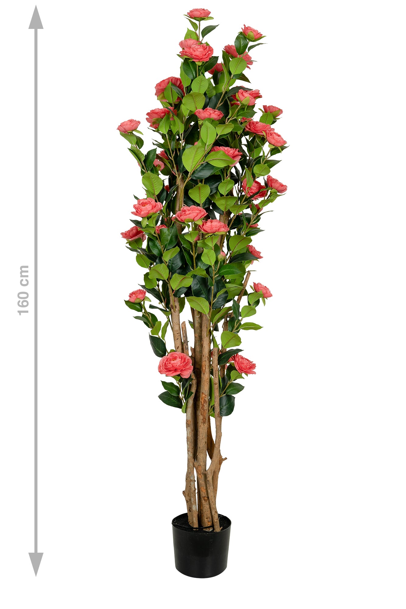 Copac artificial Camelia Japonica H150 cm cu 406 frunze si 56 flori roz