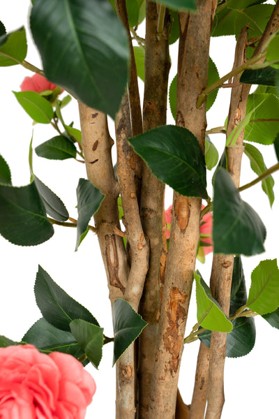 Copac artificial Camelia Japonica H150 cm cu 406 frunze si 56 flori roz