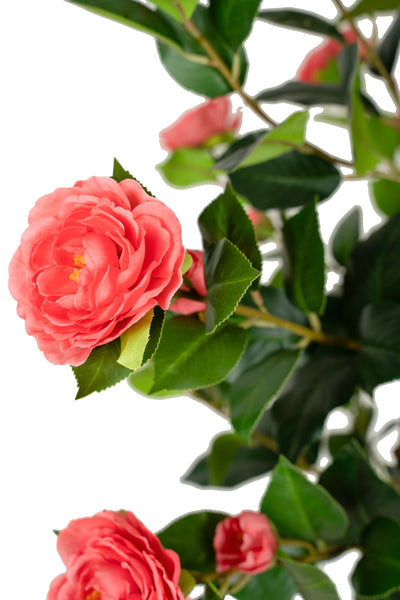 Copac artificial Camelia Japonica H150 cm cu 406 frunze si 56 flori roz