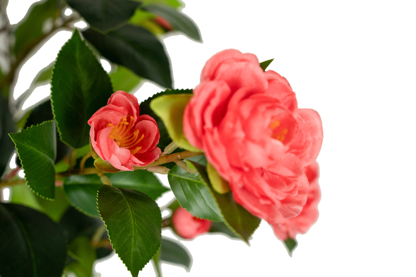Copac artificial Camelia Japonica H150 cm cu 406 frunze si 56 flori roz