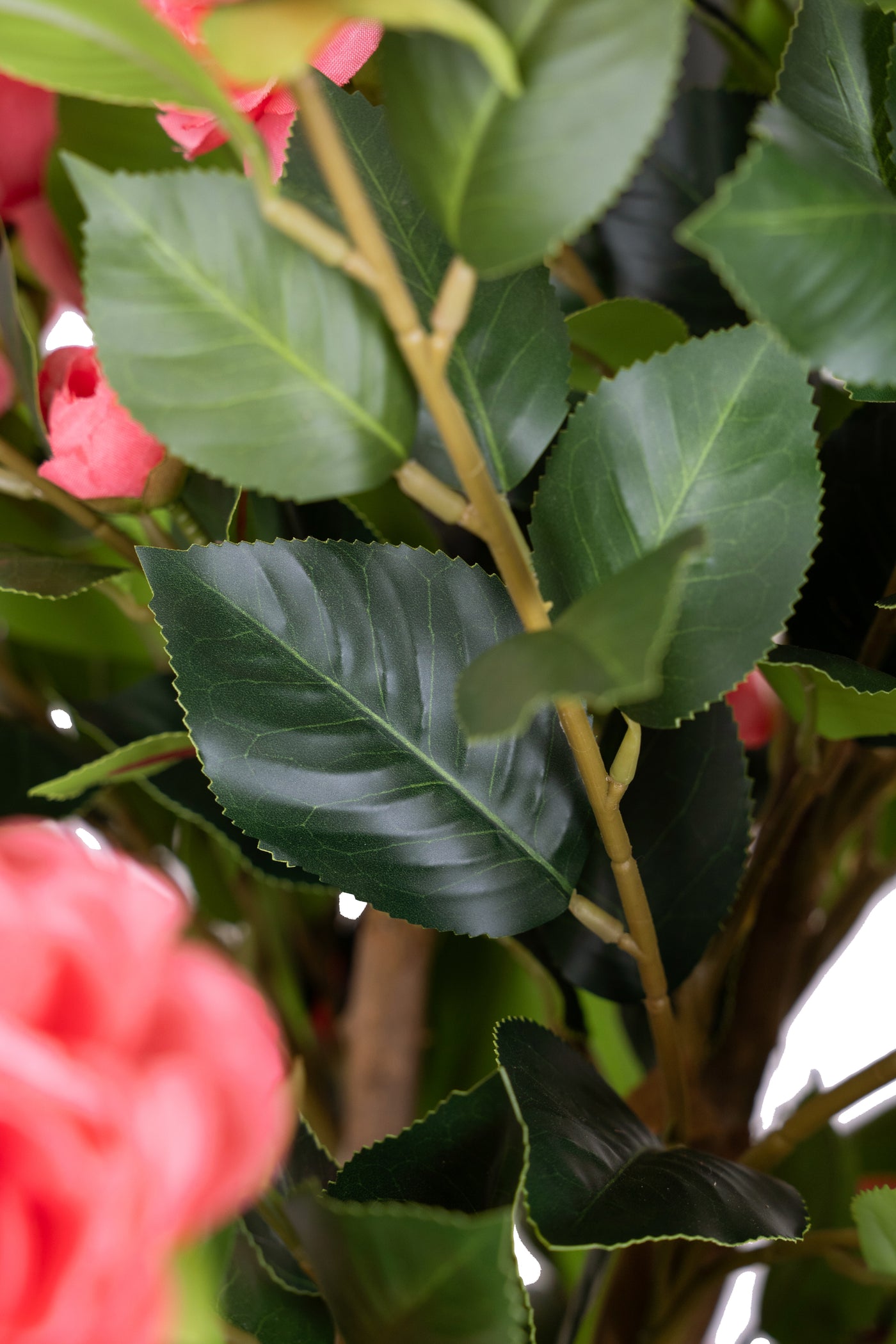 Copac artificial Camelia Japonica H150 cm cu 450 frunze si 45 flori roz