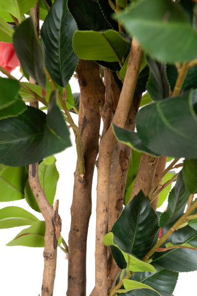 Copac artificial Camelia Japonica H150 cm cu 450 frunze si 45 flori roz