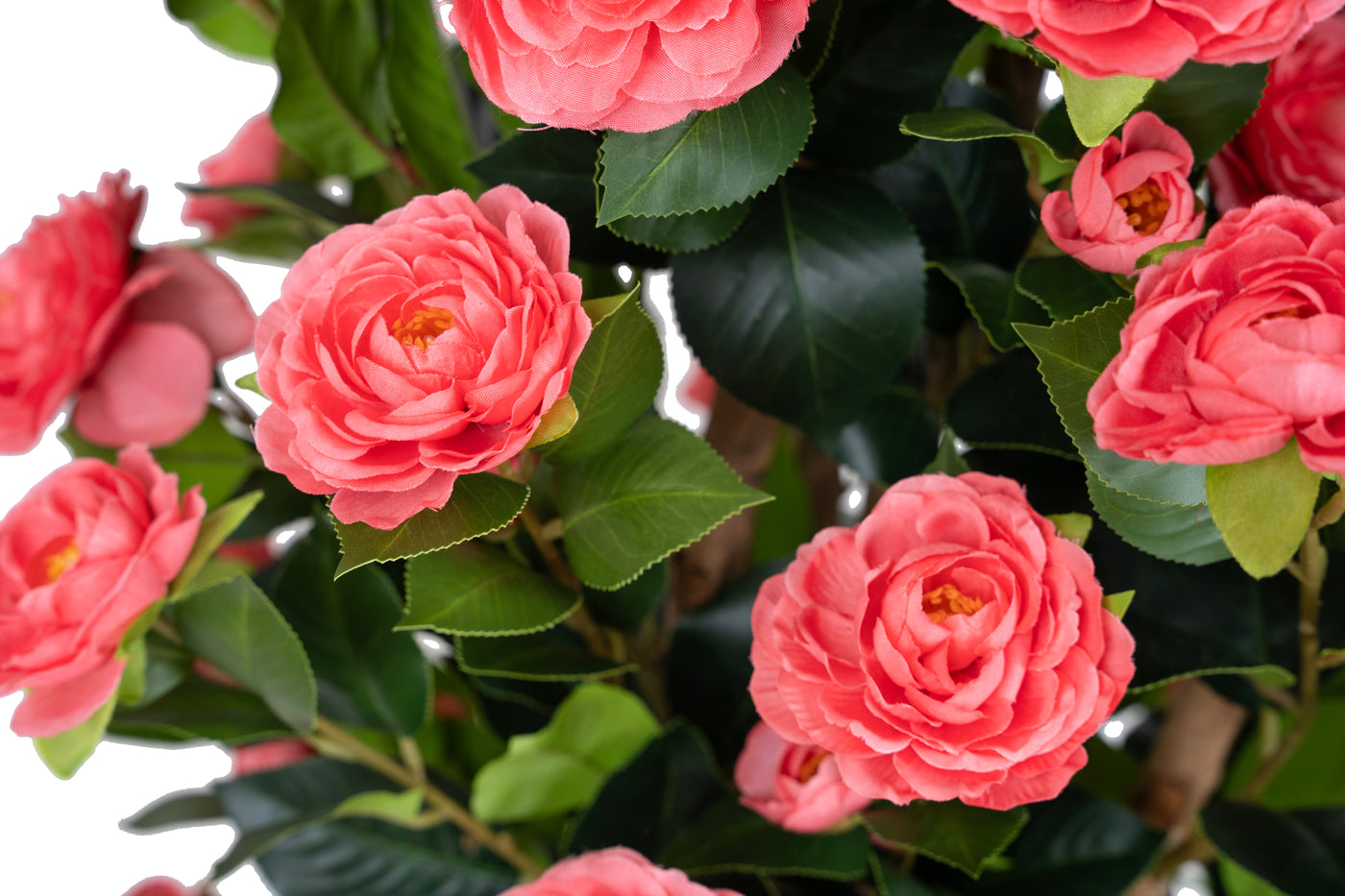 Copac artificial Camelia Japonica H150 cm cu 450 frunze si 45 flori roz