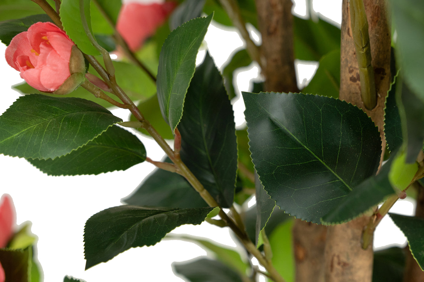 Copac artificial Camelia Japonica H180 cm cu 522 frunze si 72 flori roz