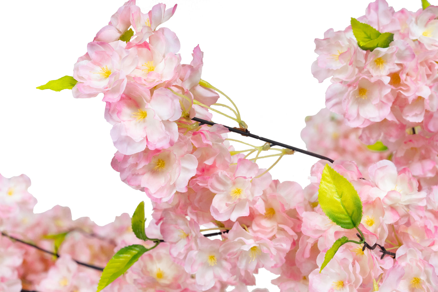 Copac artificial Cires D320xH320cm cu flori roz deschis si inchis