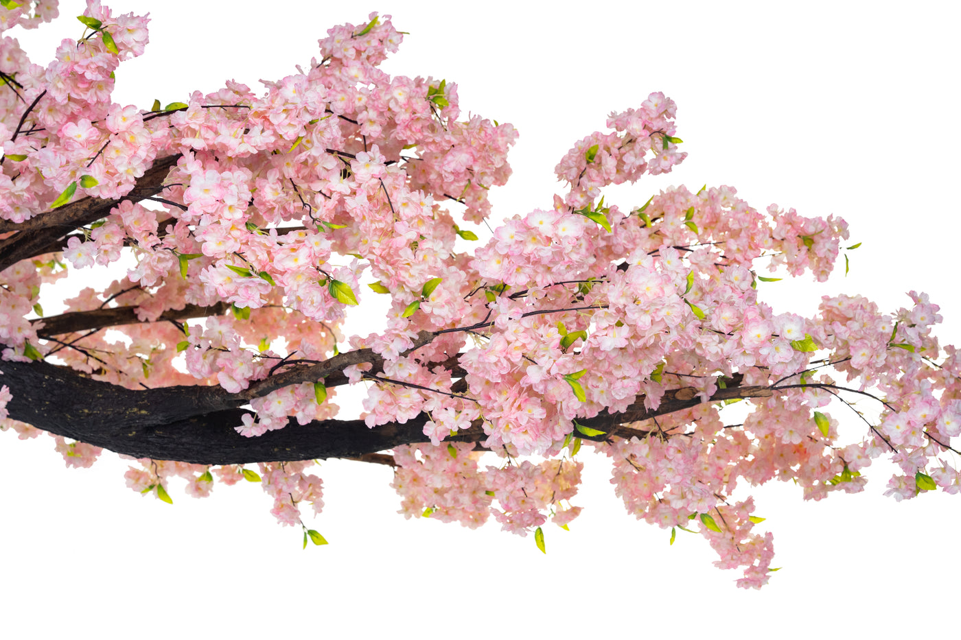 Copac artificial Cires D320xH320cm cu flori roz deschis si inchis