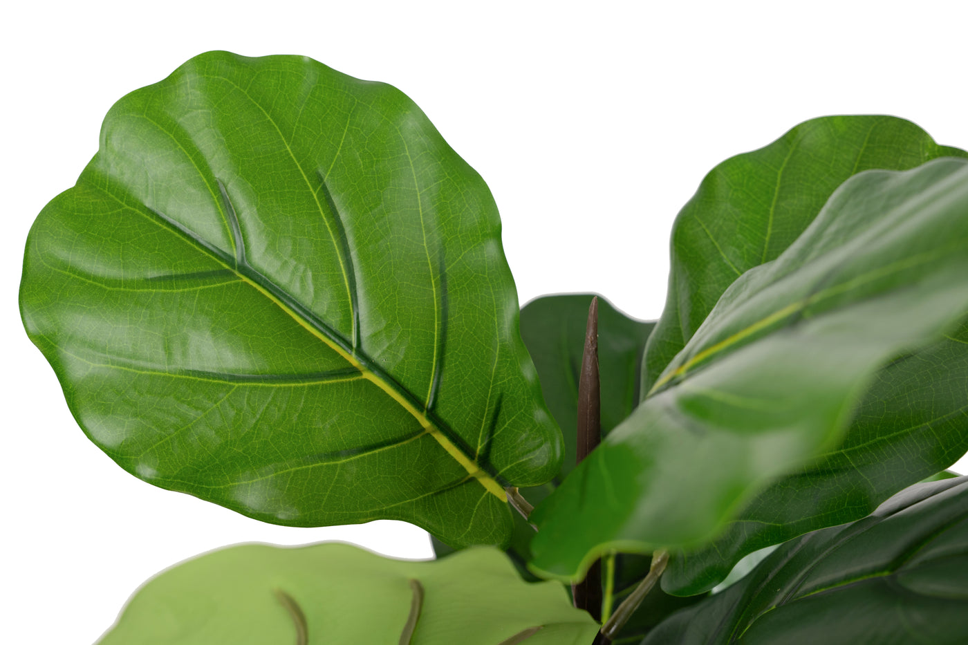 Copac artificial Ficus lyrata 110 cm cu 3 tulpini si 18 frunze