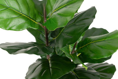 Copac artificial Ficus lyrata 110 cm cu 3 tulpini si 18 frunze