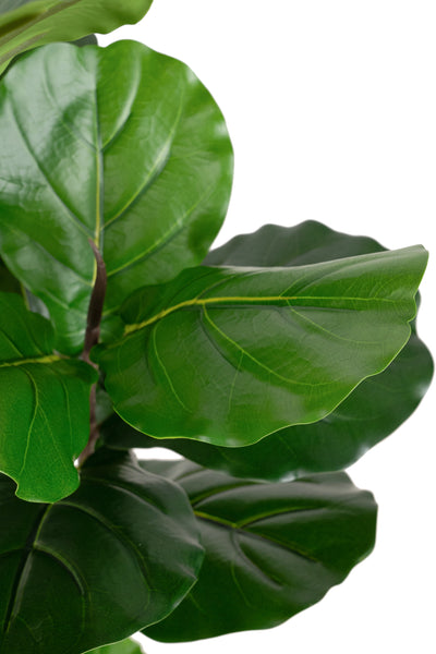 Copac artificial Ficus lyrata 110 cm cu 3 tulpini si 18 frunze