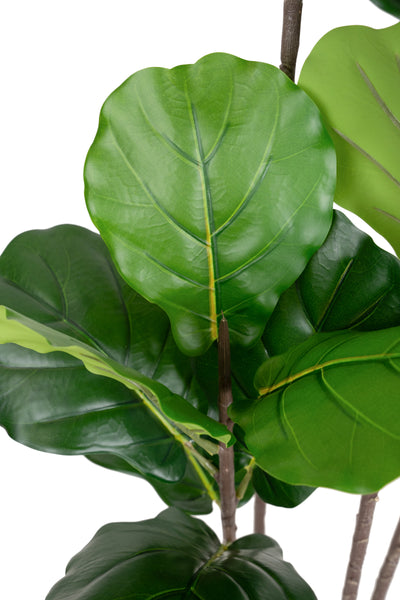 Copac artificial Ficus lyrata 150 cm cu 4 tulpini si 28 frunze