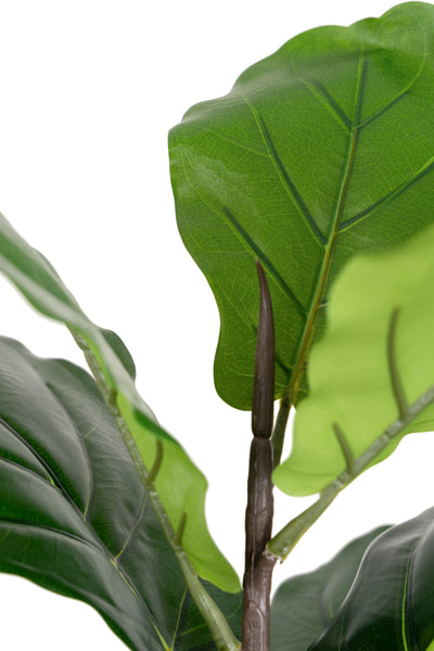 Copac artificial Ficus lyrata 150 cm cu 4 tulpini si 28 frunze