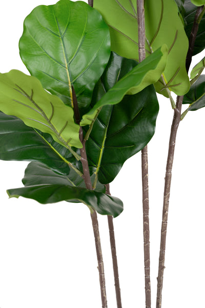 Copac artificial Ficus lyrata 150 cm cu 4 tulpini si 28 frunze
