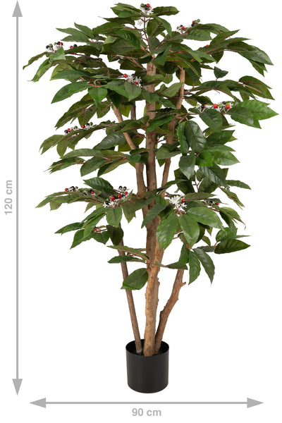 Copac artificial H120cm Coffea arabica cu 368 frunze