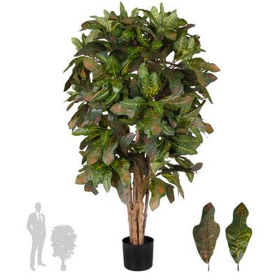 Copac artificial H120cm Croton petra cu 396 frunze