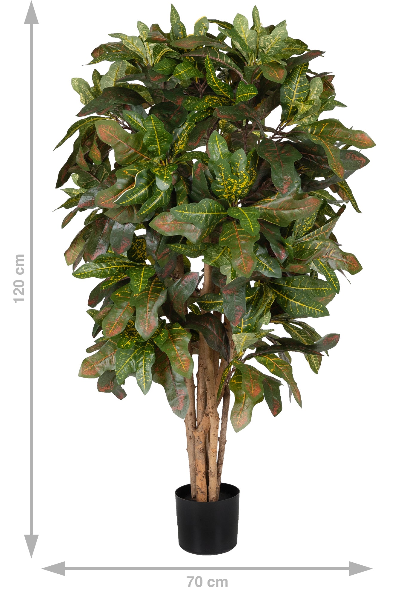 Copac artificial H120cm Croton petra cu 396 frunze