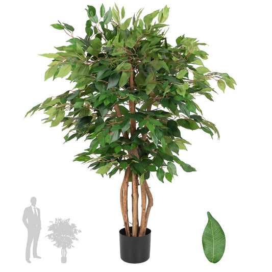 Copac artificial H120cm Ficus linea cu 1080 frunze