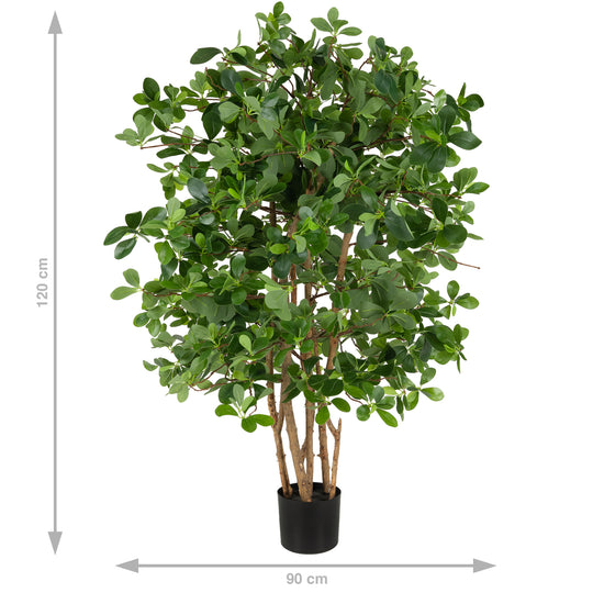 Copac artificial H120cm Ficus orient cu 2100 frunze
