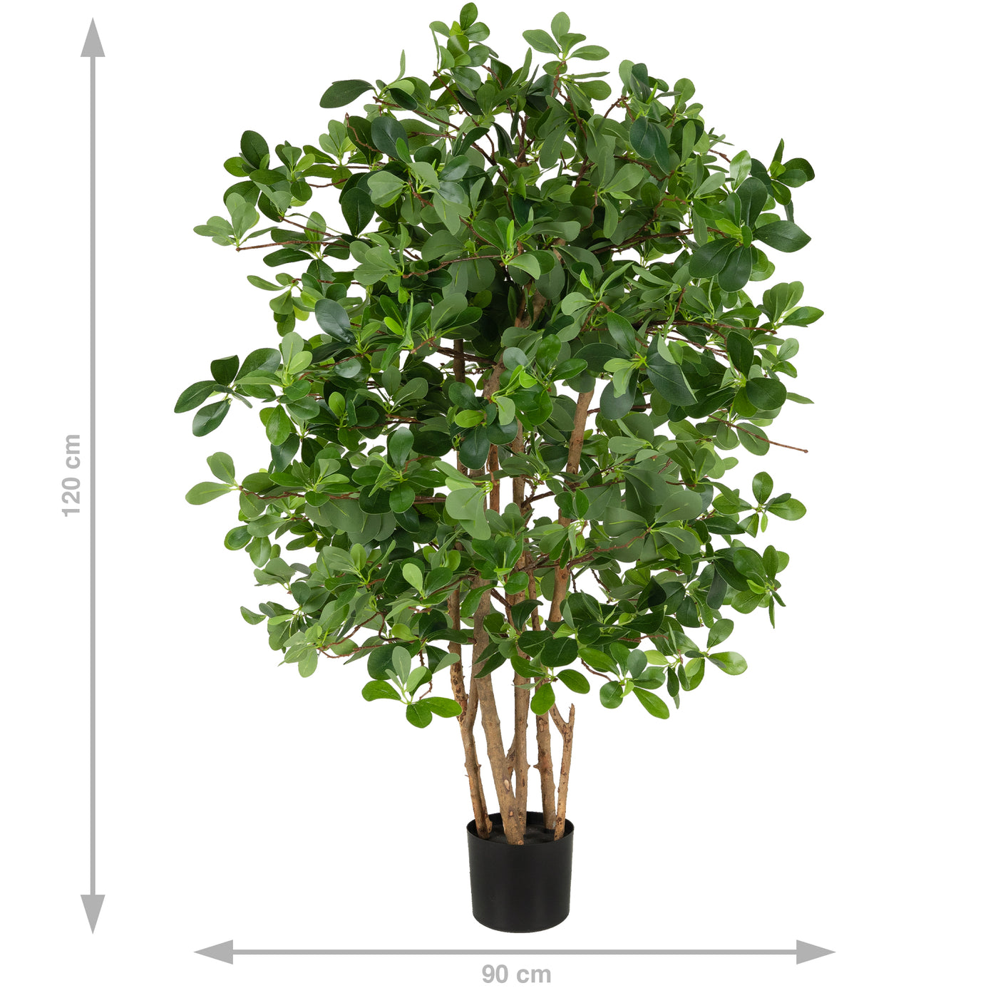 Copac artificial H120cm Ficus orient cu 2100 frunze