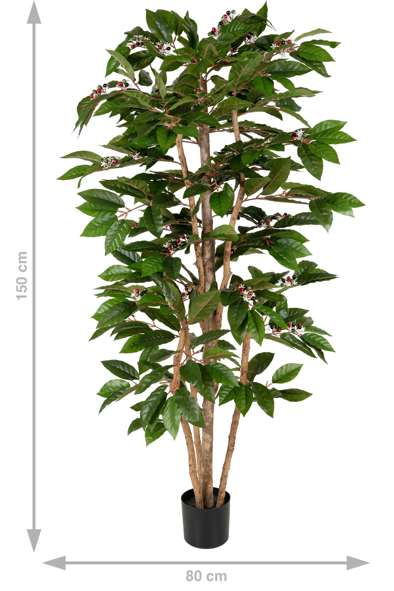 Copac artificial H150cm Coffea arabica cu 506 frunze