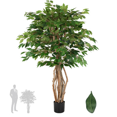 Copac artificial H150cm Ficus linea cu 1332 frunze