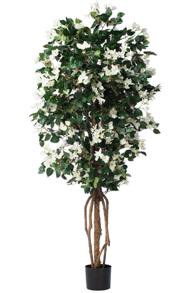 Copac artificial H180cm Bougainvilea cu flori albe