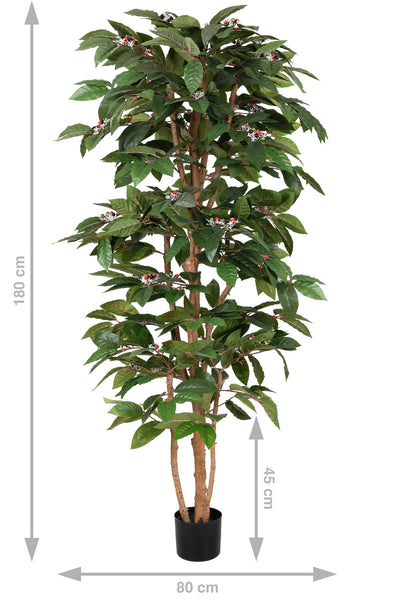 Copac artificial H180cm Coffea arabica cu 621 frunze