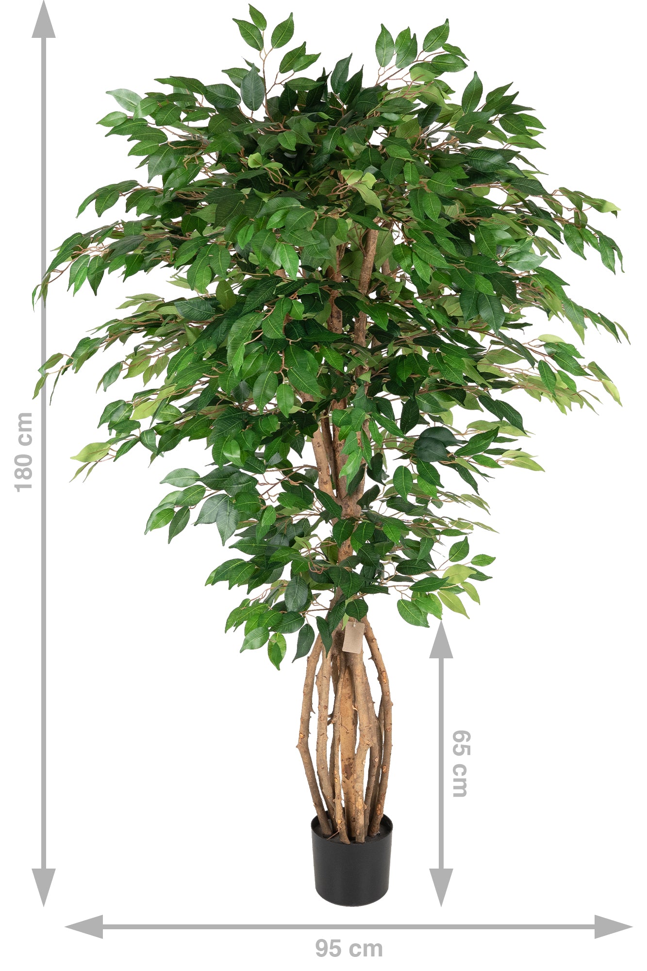 Copac artificial H180cm Ficus linea cu 2016 frunze
