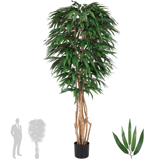 Copac artificial H180cm Ficus longifolia cu 756 frunze