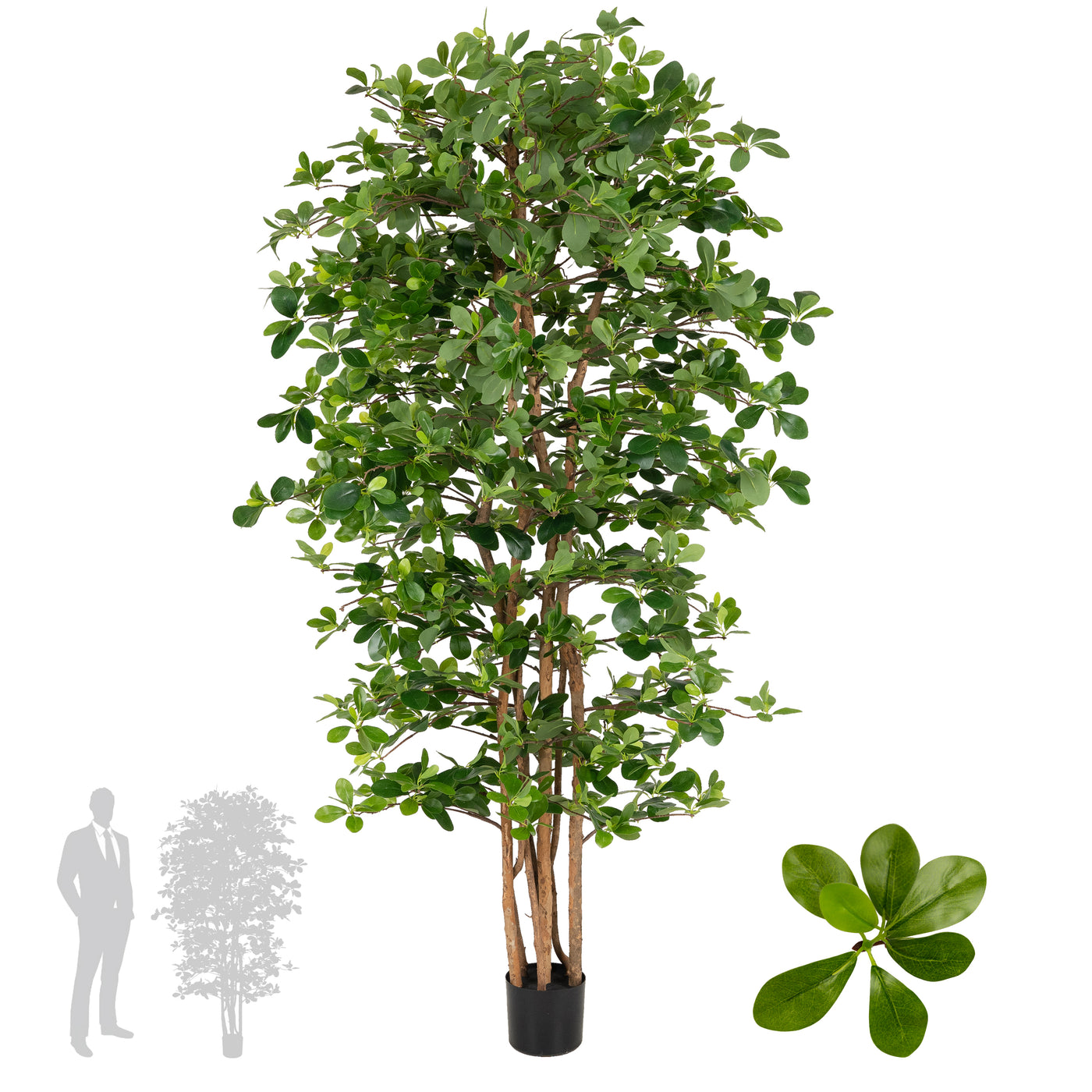 Copac artificial H180cm Ficus orient cu 3780 frunze