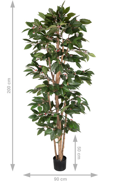 Copac artificial H200cm Coffea arabica cu 851 frunze