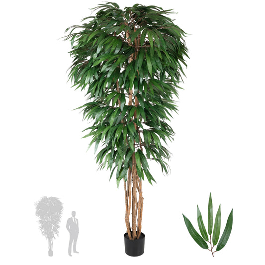 Copac artificial H210cm Ficus longifolia cu 1170 frunze