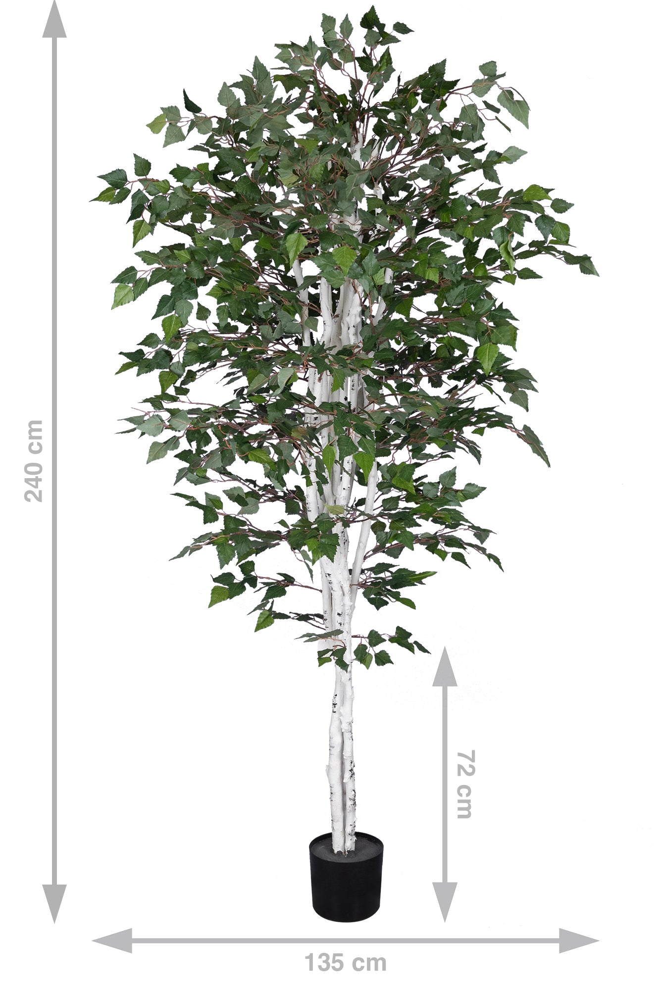 Copac artificial H240cm Mesteacan alb cu 2020 frunze