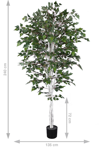 Copac artificial H240cm Mesteacan alb cu 2020 frunze