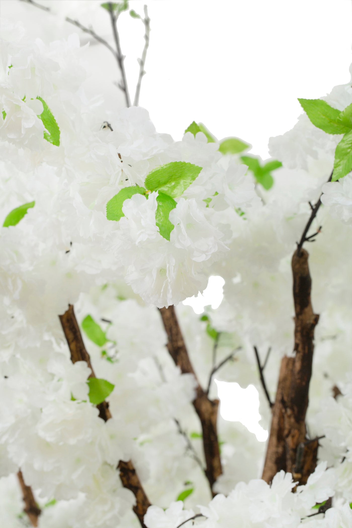 Copac artificial H320cm Cires cu flori albe. coroana L320cm