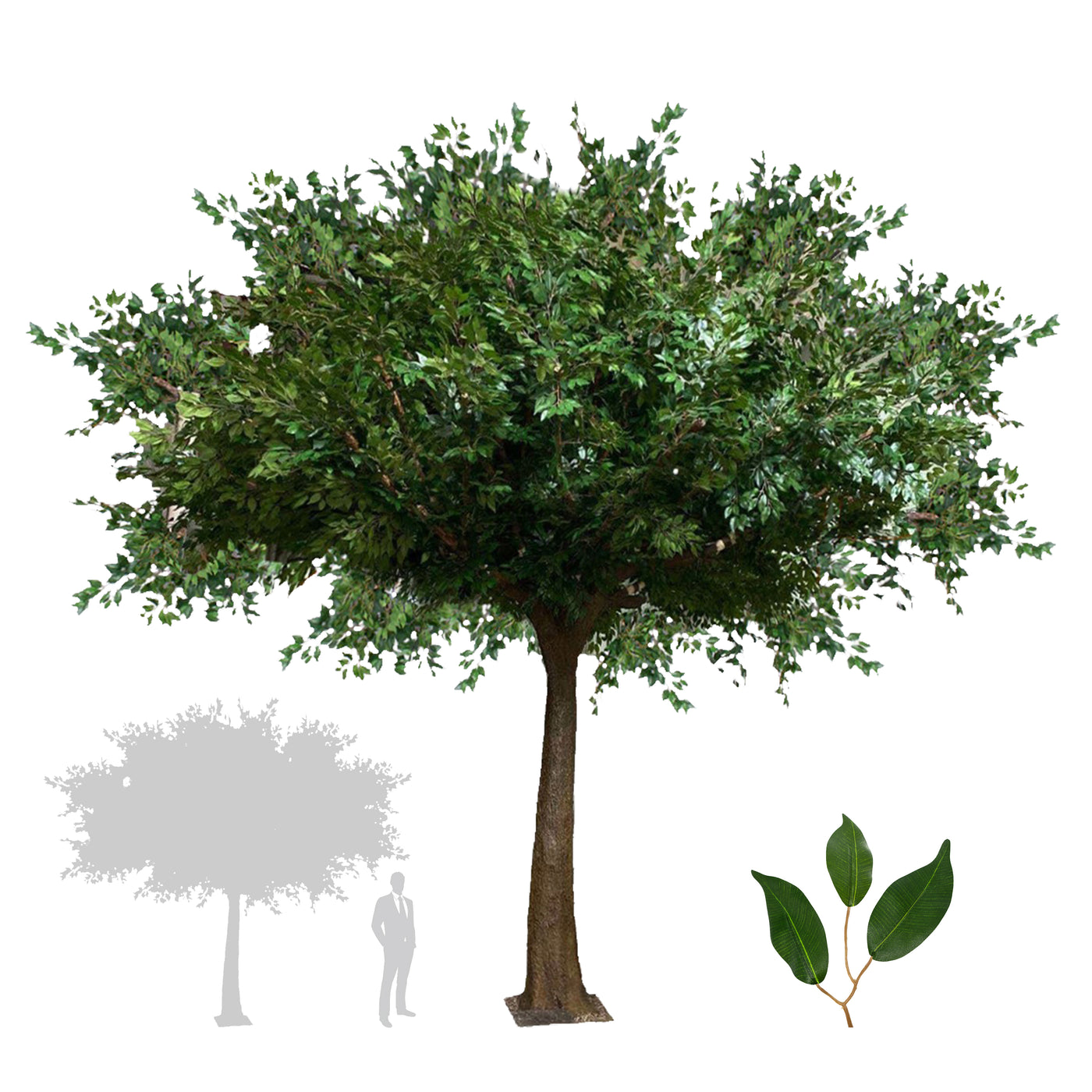 Copac artificial H360cm Ficus gigant. coroana D360cm