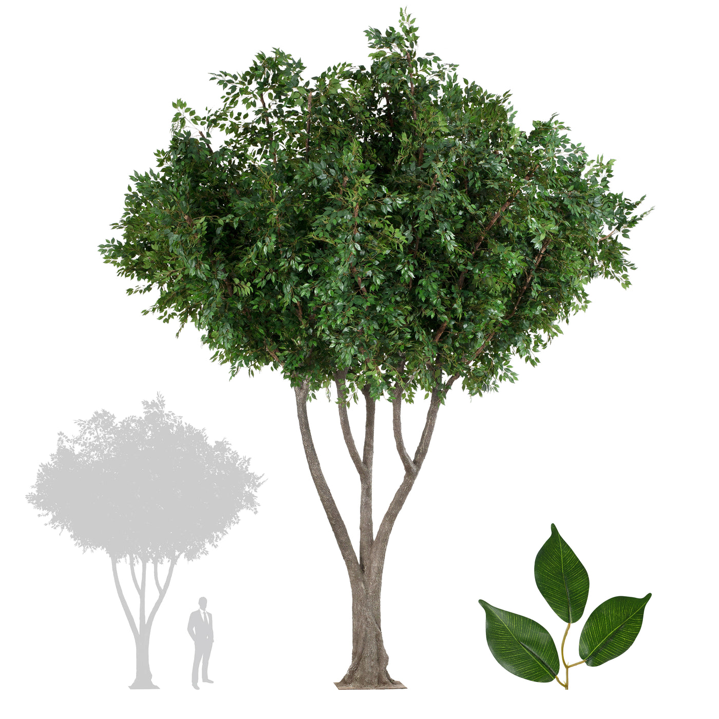 Copac artificial H550cm Ficus gigant. coroana D475cm