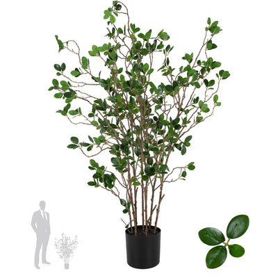 Copac artificial H60cm Ficus moclame cu 720 frunze