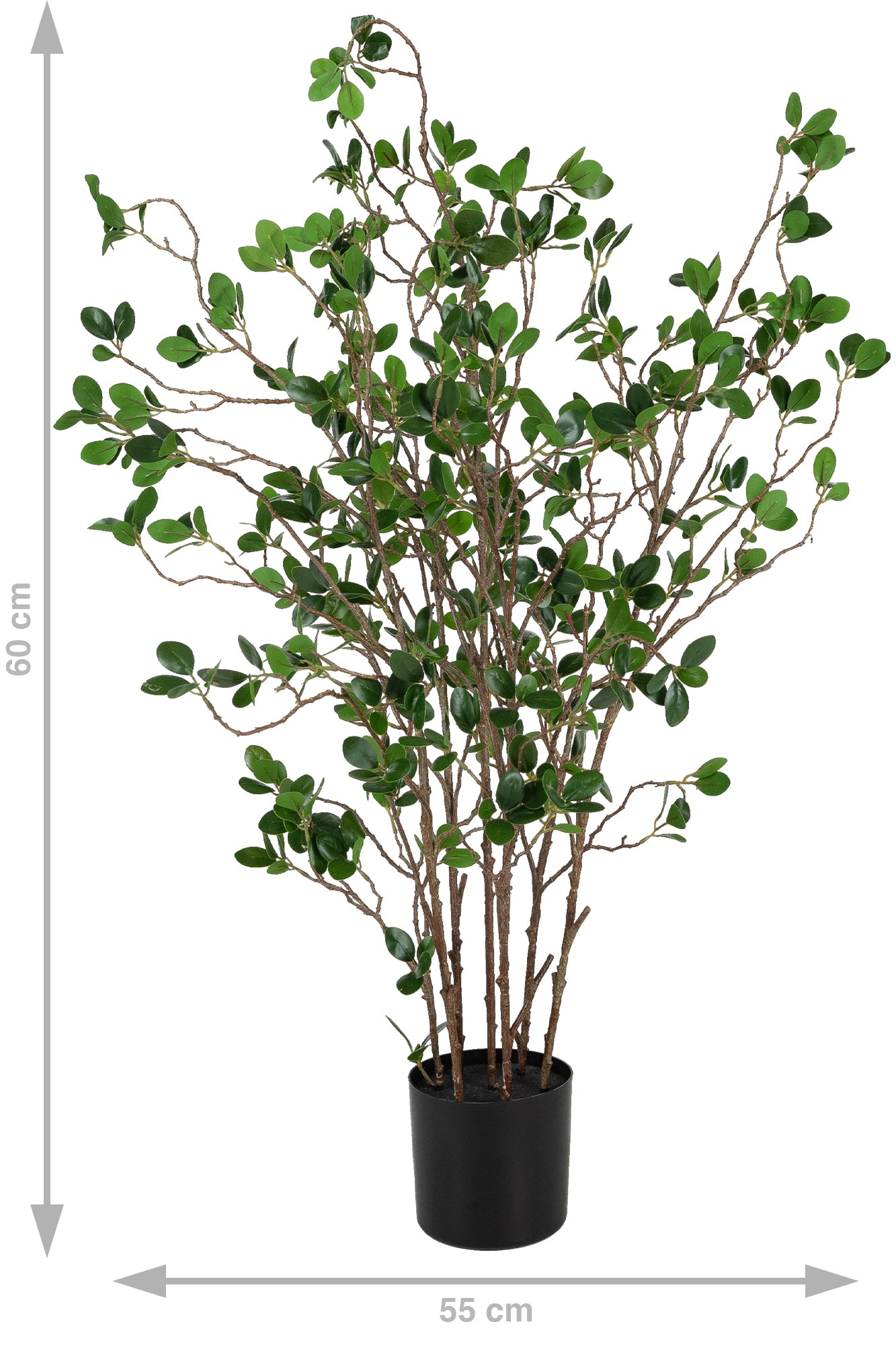Copac artificial H60cm Ficus moclame cu 720 frunze