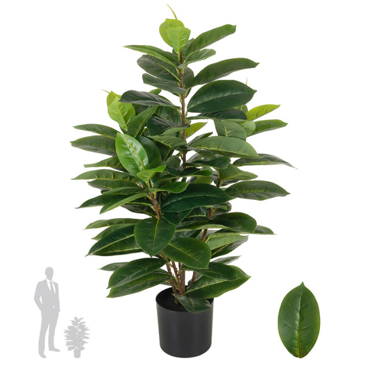 Copac artificial H65cm Ficus cyathistipula cu 63 frunze
