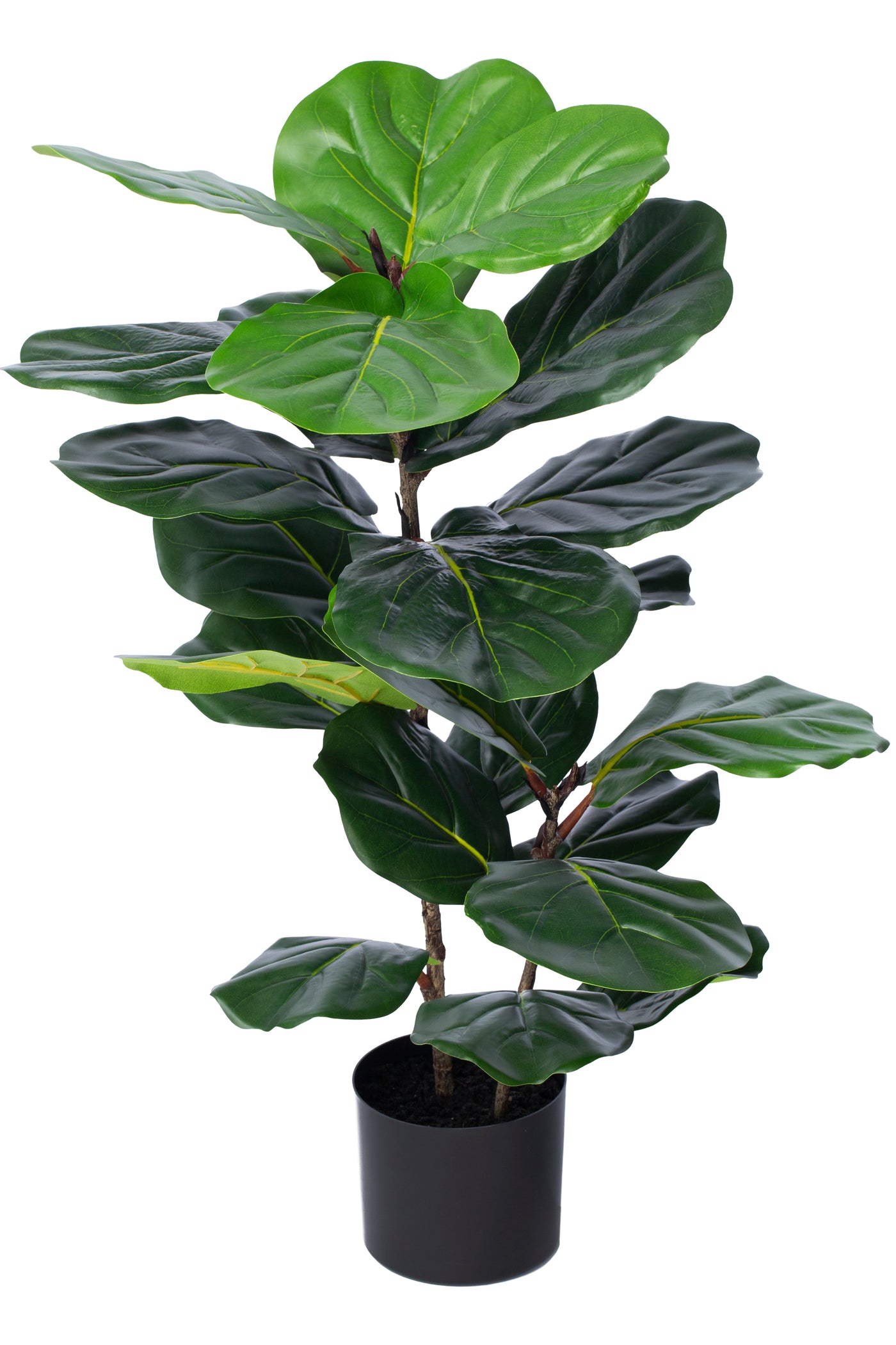 Copac artificial H90cm Ficus lyrata cu 23 frunze