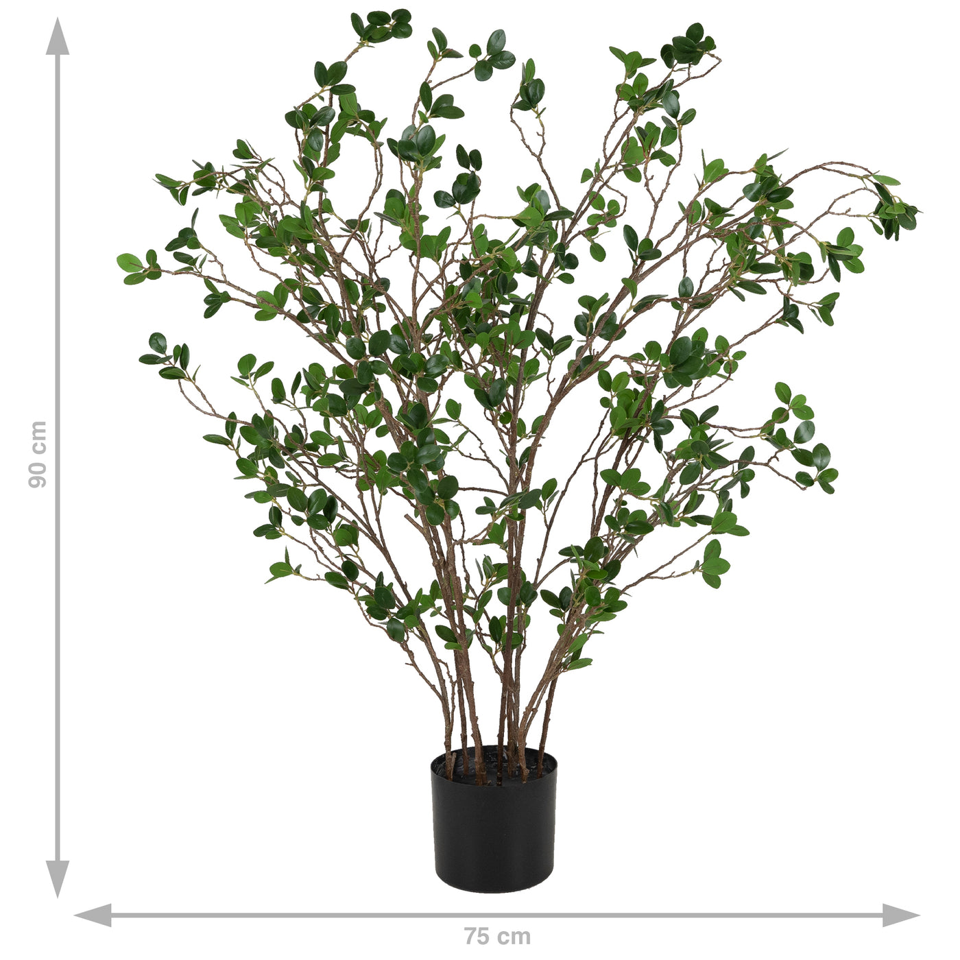 Copac artificial H90cm Ficus moclame cu 1080 frunze