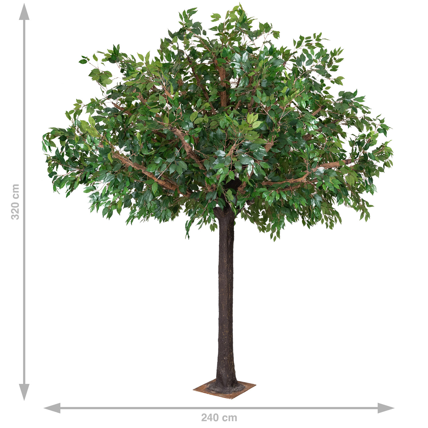 Copac artificial H320cm Ficus gigant, coroana D240cm