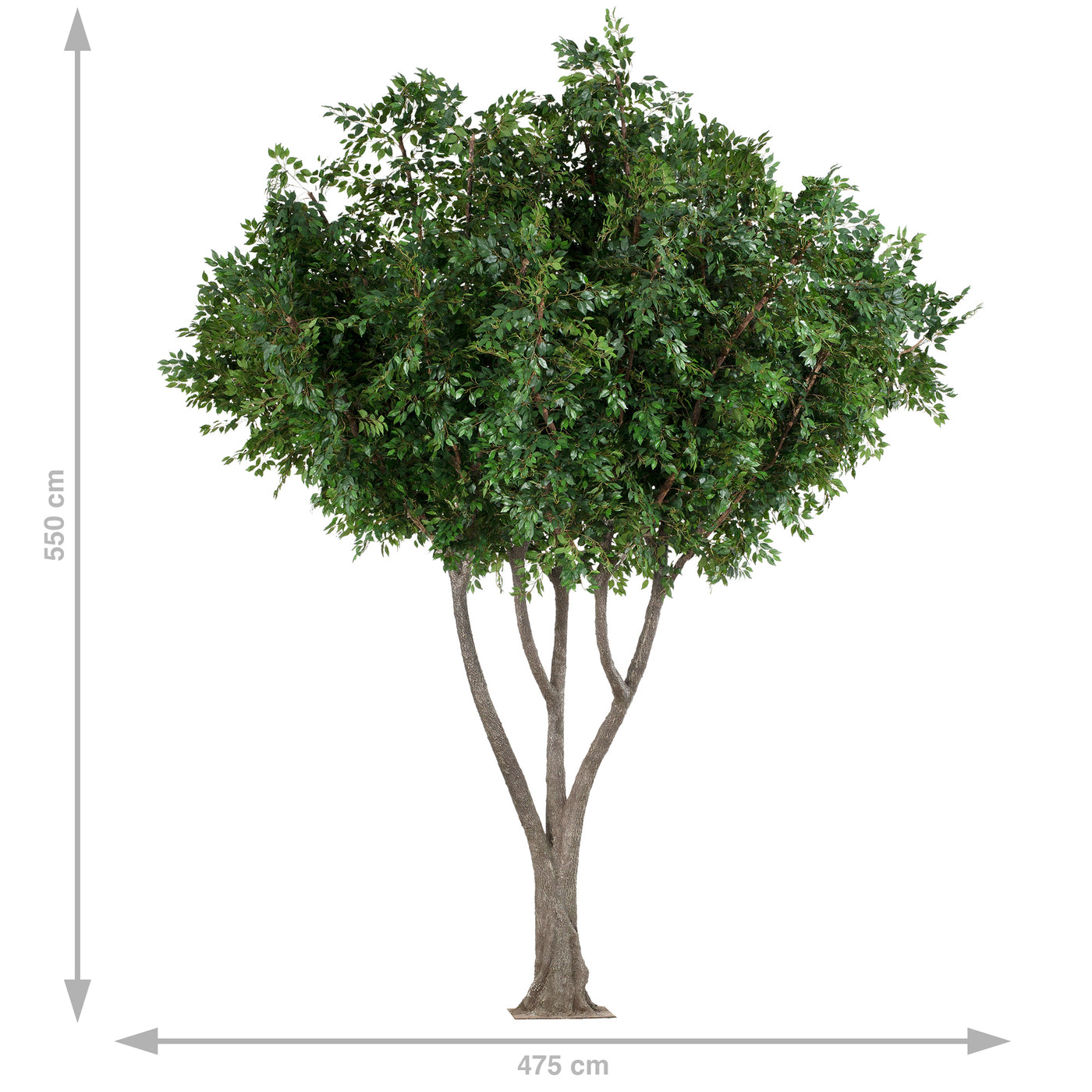 Copac artificial H550cm Ficus gigant, coroana D475cm