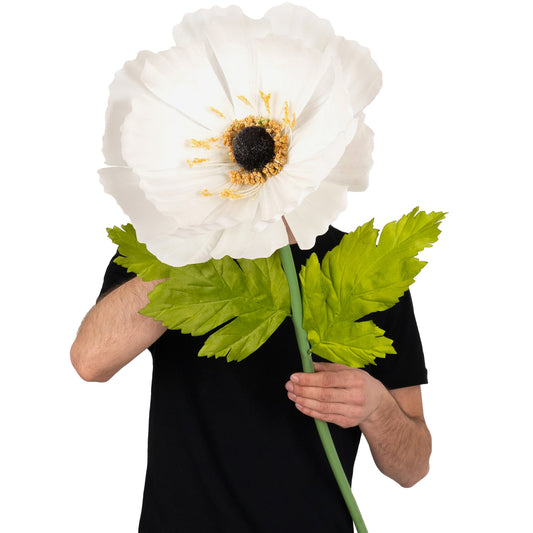 Coreopsis artificial D35xH105 cm ivory cu tulpina gigant fara suport