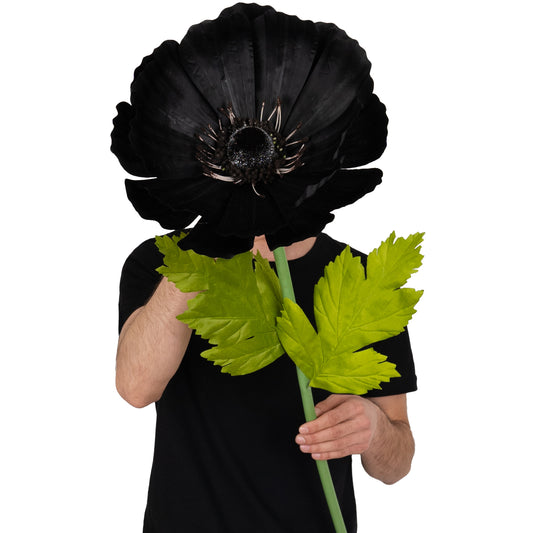 Coreopsis artificial D35xH105 cm negru cu tulpina gigant fara suport